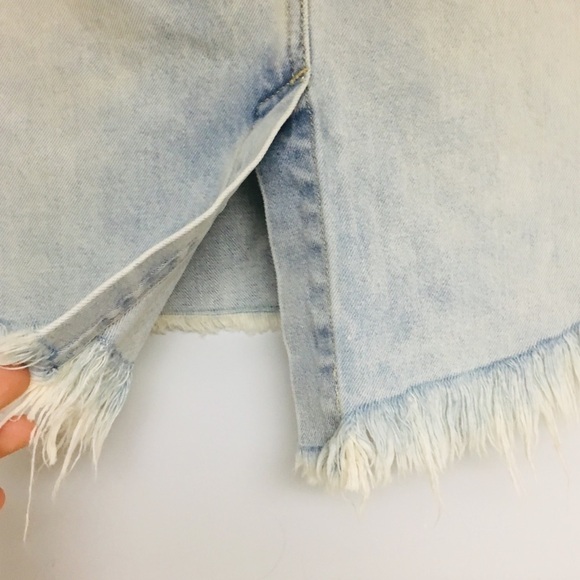One Teaspoon | 2020 Distressed Denim Mini Skirt 27 - Picture 6 of 8